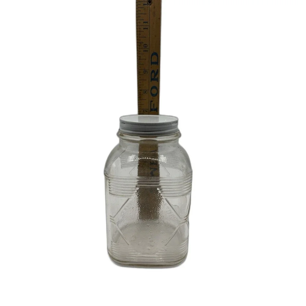 Vintage Hazel Atlas 1930's - 40's Hoosier Style Jar
